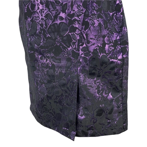 SUZY SHIER Purple Floral Sleeveless Formal Dress Size M - Picture 4 of 8